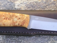Kožená pochva na nůž ruční výroby 011